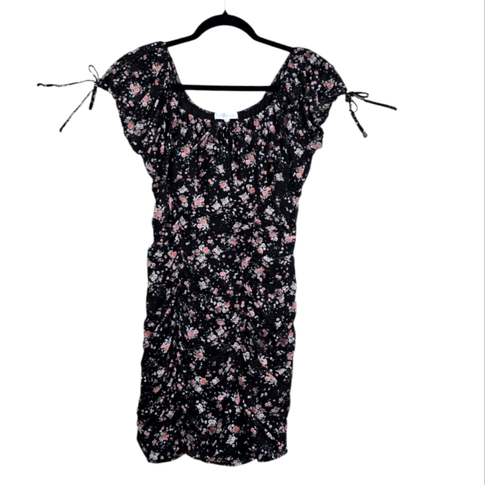 Floral Black Dress